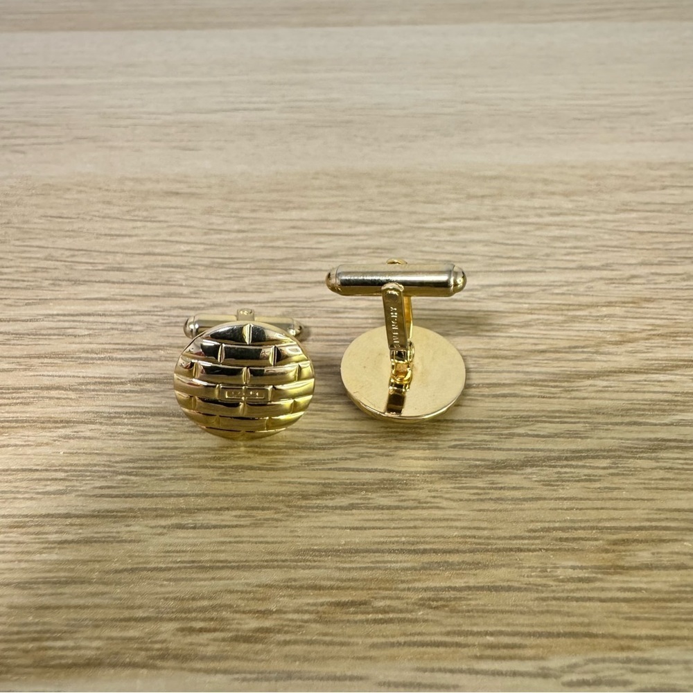🔥PRICE DROP🔥Givenchy Gold Cuff Links with Polished Finish and Hinged Design - Picture 8 of 8